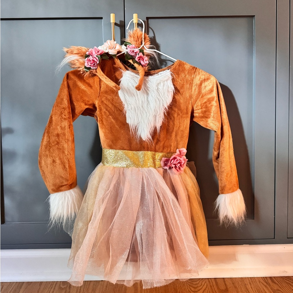 Spirit Brown and Gold Fox Costume for Kids